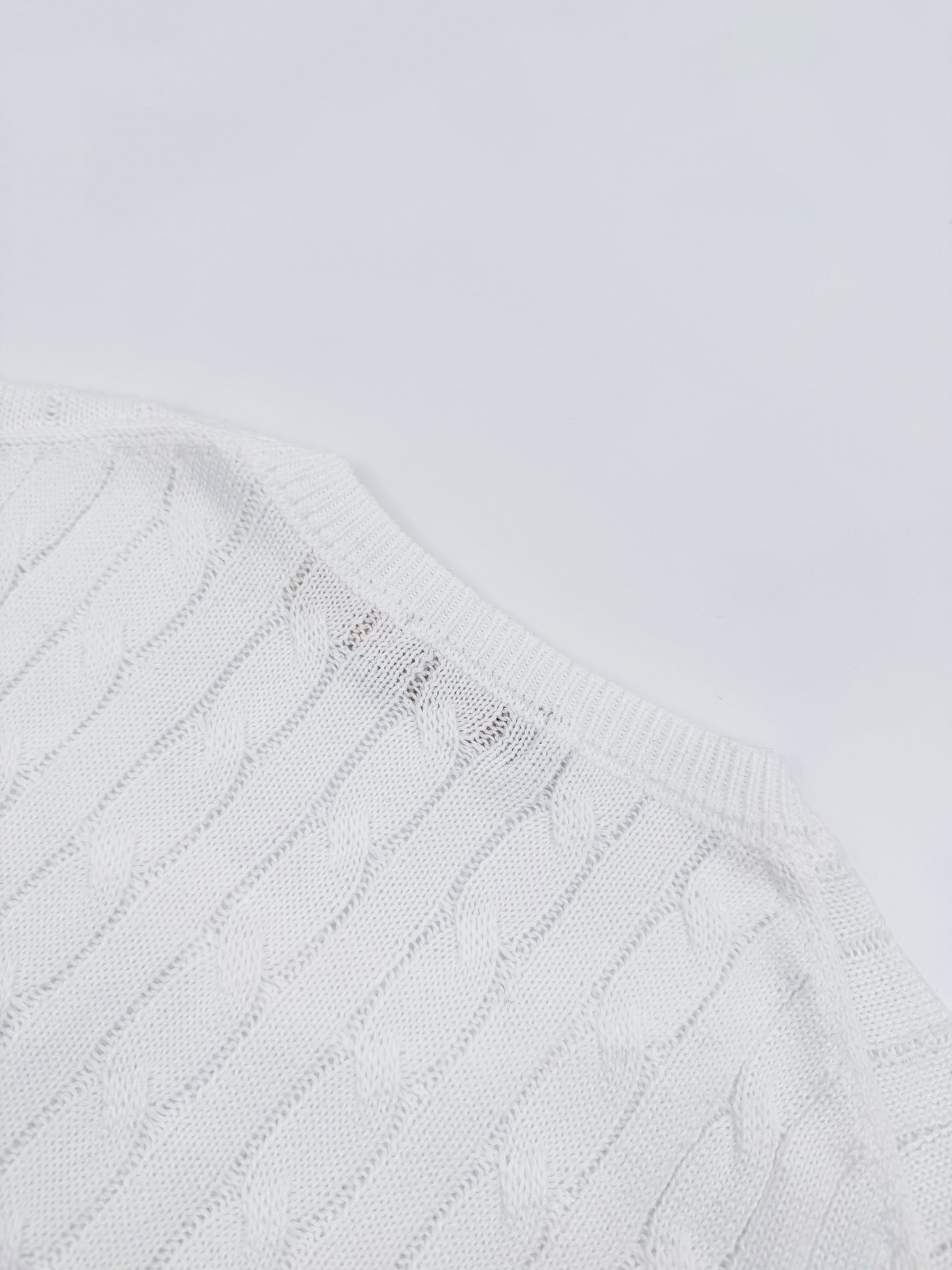 2026 New GS Cable-Knit Short-Sleeve Sweater (CC938-A50)