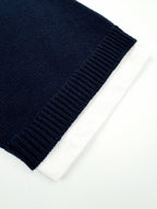 2026 New Style GS Faux Two-Piece Patchwork Sweater (CC936-A70)