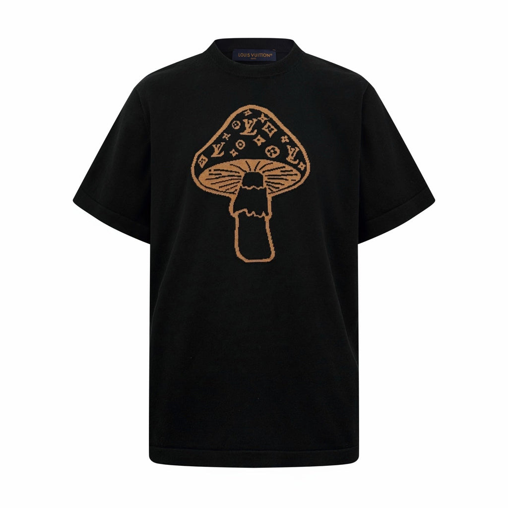 2026 New GS Mushroom Embroidered Logo Short-Sleeved Shirt (AA547-A65)
