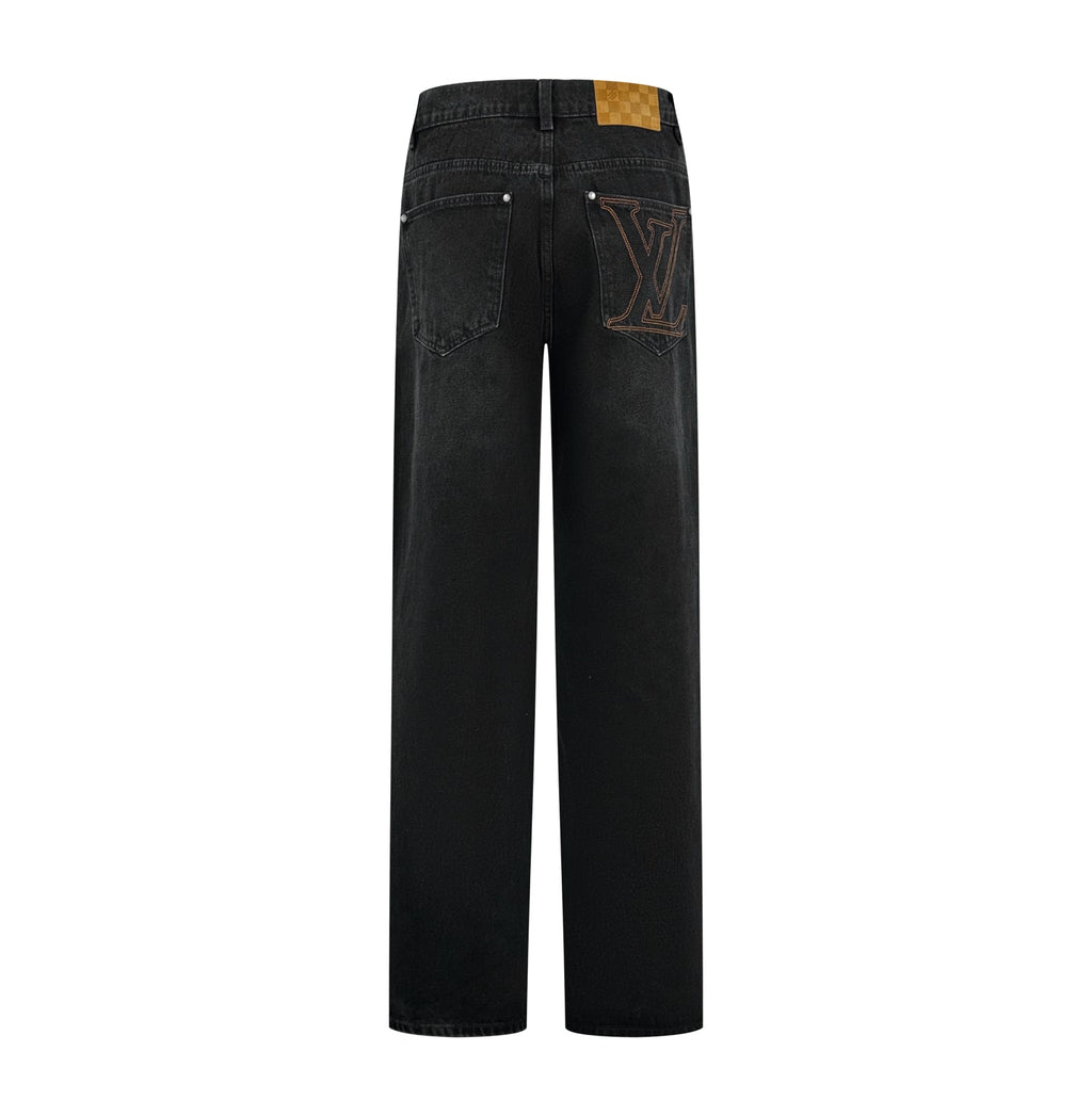 2026 New GS Logo Embroidered Denim Trousers (BB753-B55)