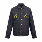2026 New Arrival Ev Golden Dragon Embroidered Denim Jacket (25398-B85)