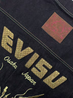 2026 New Arrival Ev Golden Dragon Embroidered Denim Jacket (25398-B85)
