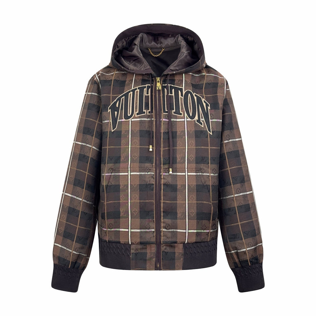 2026 New GS Logo Jacquard Hooded Jacket (25386-C10)