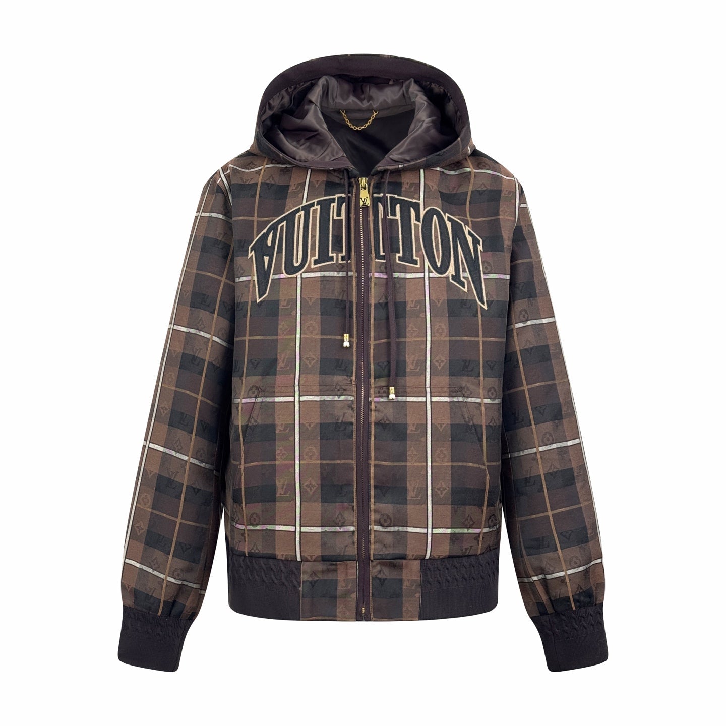 2026 New GS Logo Jacquard Hooded Jacket (25386-C10)
