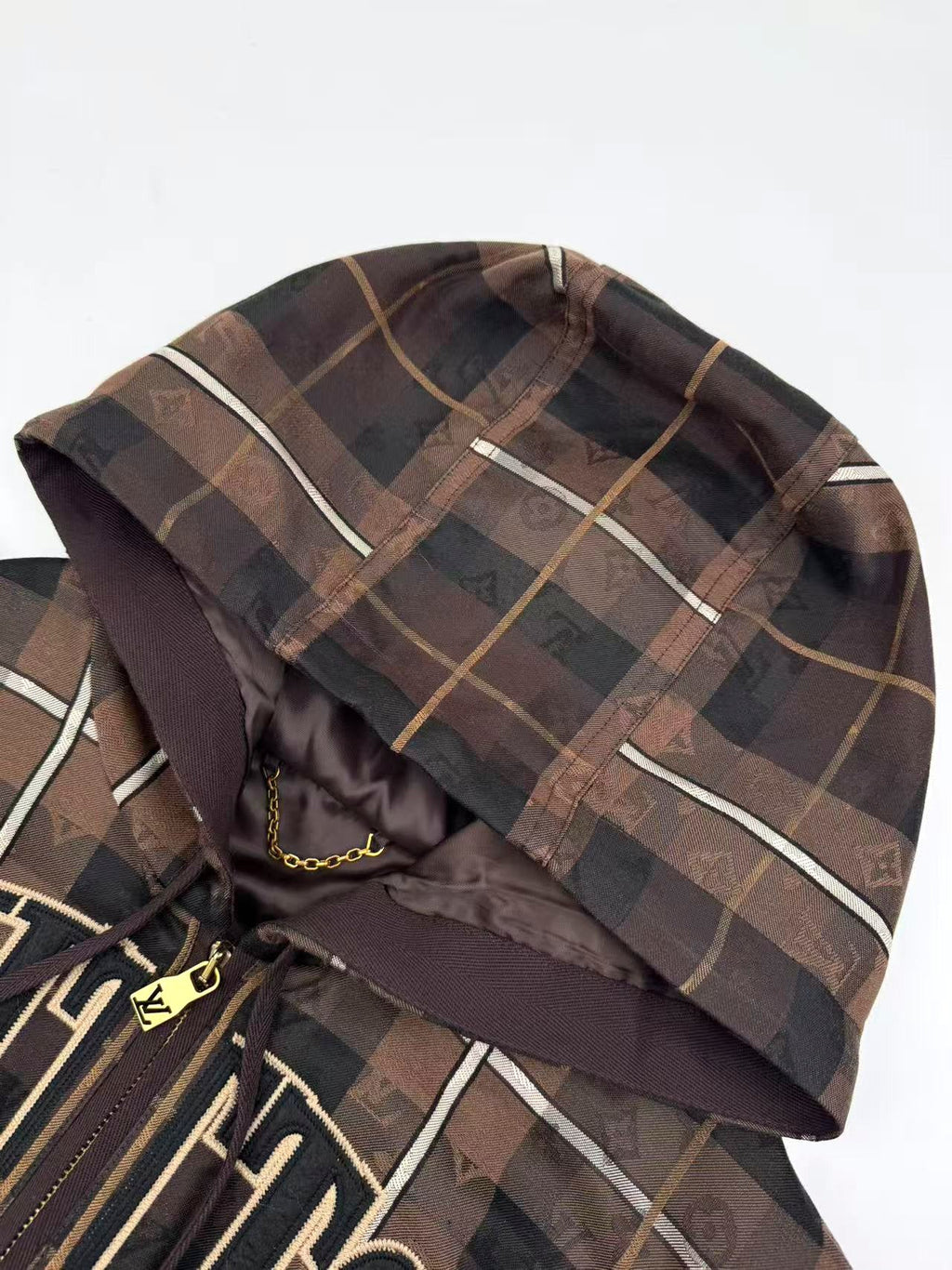 2026 New GS Logo Jacquard Hooded Jacket (25386-C10)