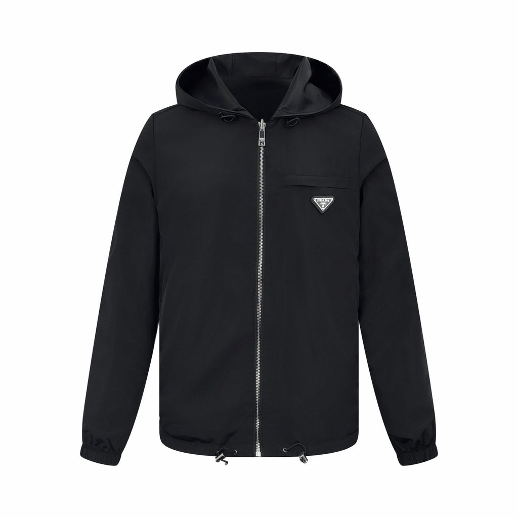 2026 New GS Reversible Leather-Nylon Hooded Jacket (25299-D80)