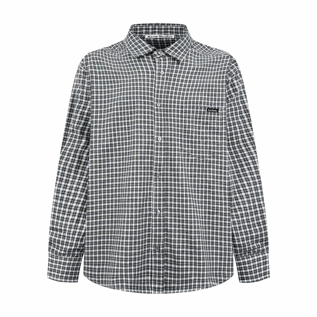 2026 New GS Logo Tartan Button-Down Shirt (CC941-B50)