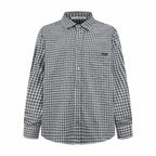 2026 New GS Logo Tartan Button-Down Shirt (CC941-B50)