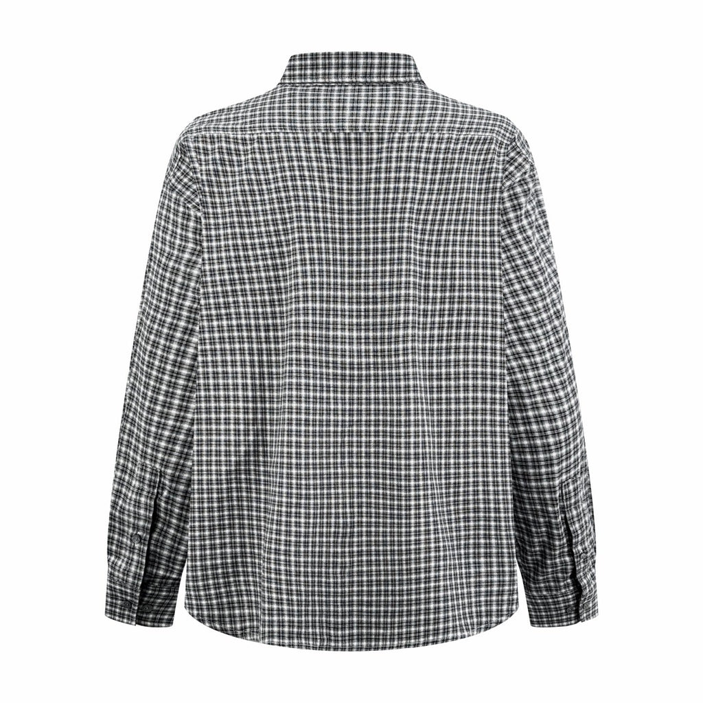 2026 New GS Logo Tartan Button-Down Shirt (CC941-B50)