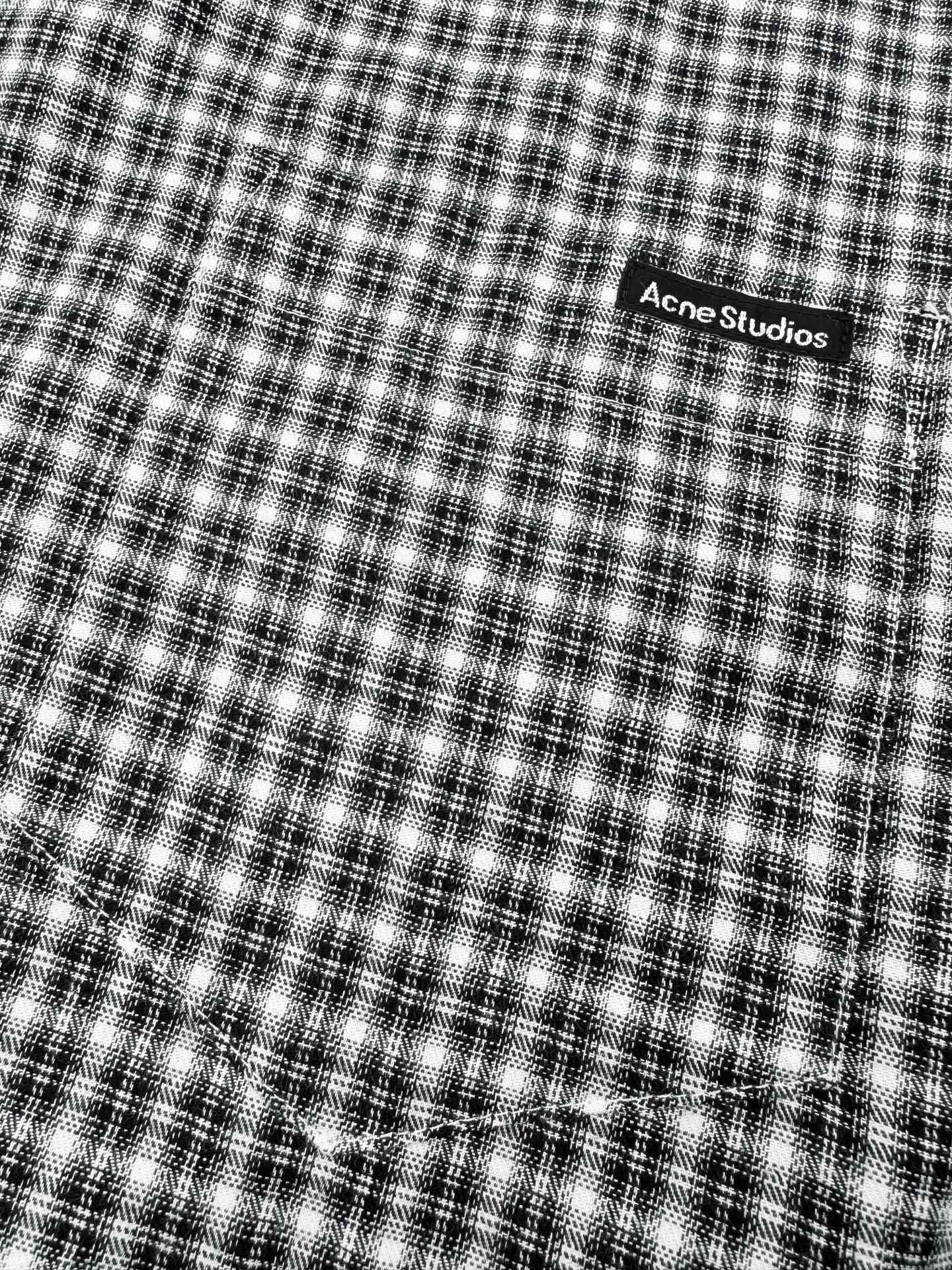 2026 New GS Logo Tartan Button-Down Shirt (CC941-B50)