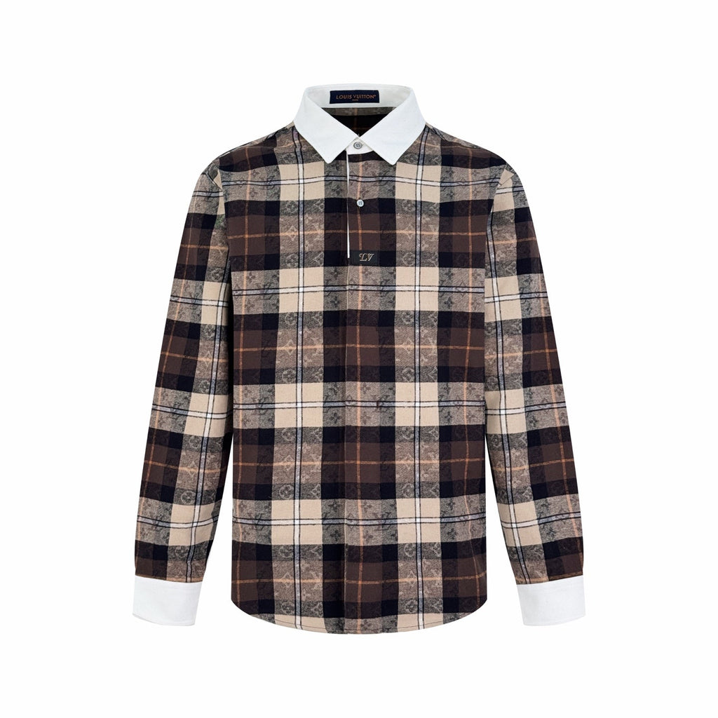 2026 New GS Tartan Jacquard Polo Shirt (BB743-B80)