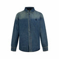 2026 New GS Embroidered Family Crest Denim Shirt (BB734-B40)