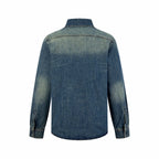 2026 New GS Embroidered Family Crest Denim Shirt (BB734-B40)
