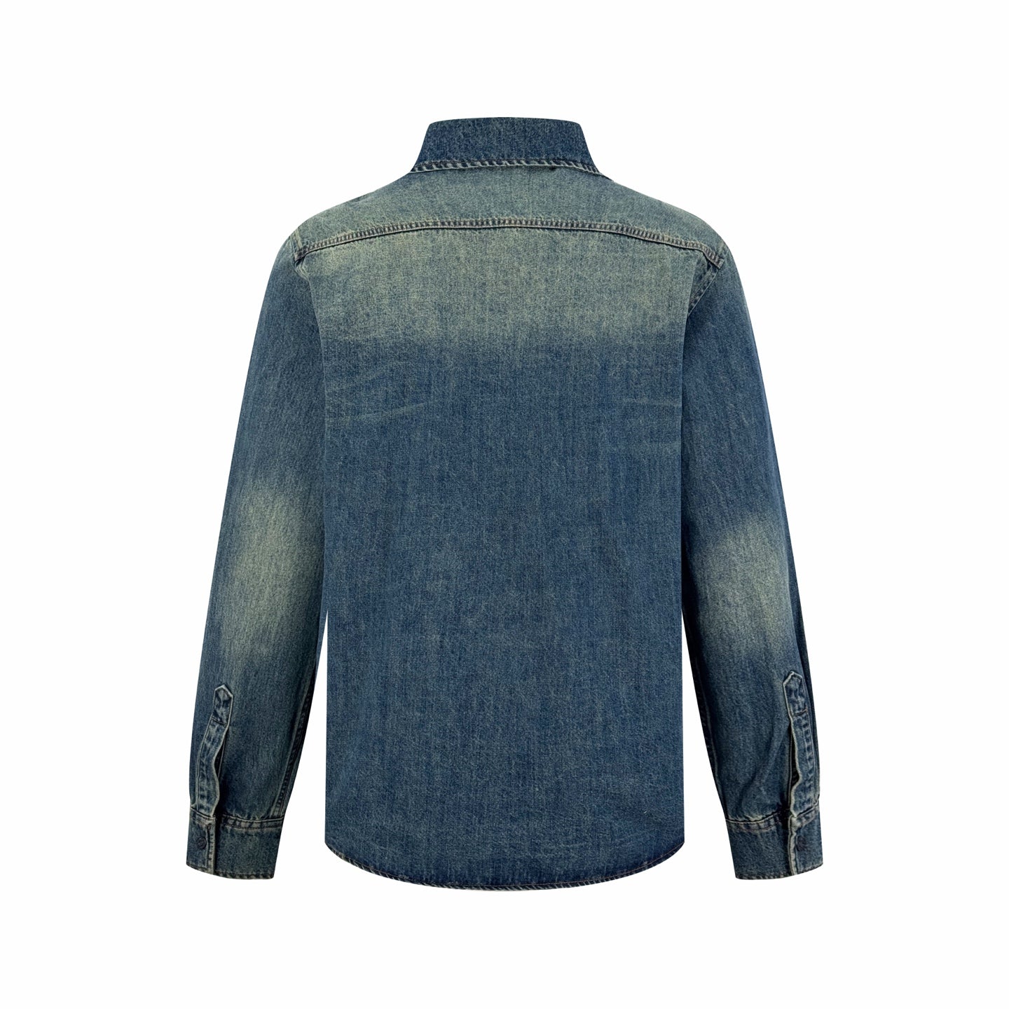 2026 New GS Embroidered Family Crest Denim Shirt (BB734-B40)