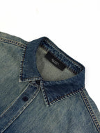 2026 New GS Embroidered Family Crest Denim Shirt (BB734-B40)