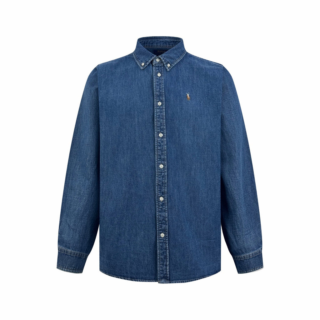 2026 New GS Colour Embroidered Denim Shirt (CC913-B40)