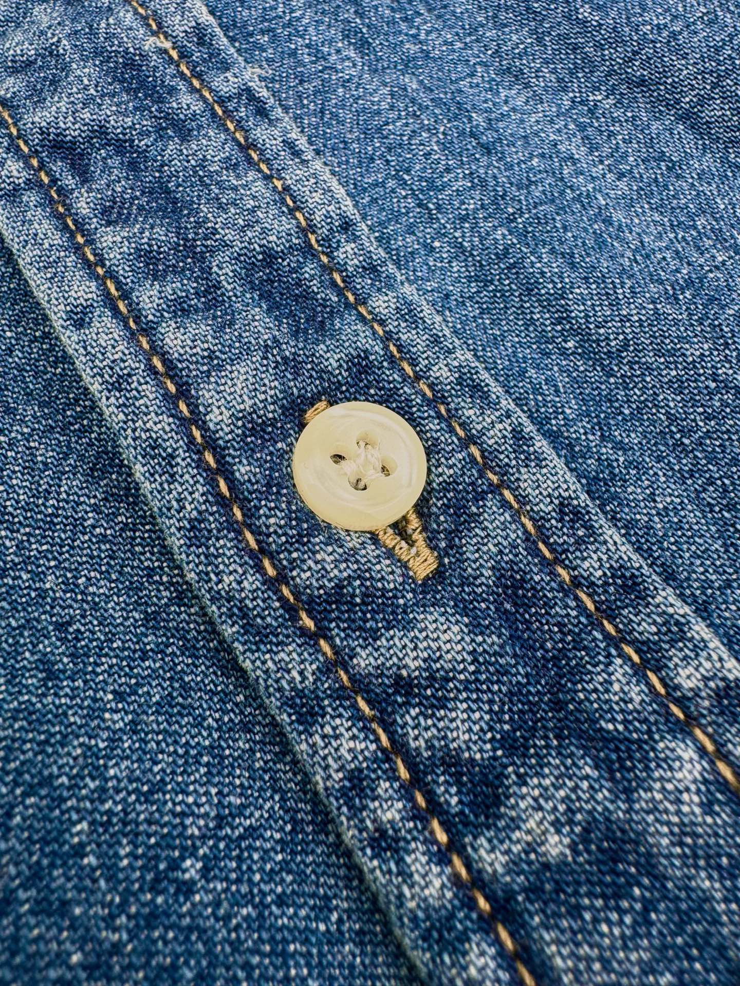 2026 New GS Colour Embroidered Denim Shirt (CC913-B40)