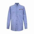 2026 New GS Embroidered Oxford Cotton Shirt (BB727-B25)