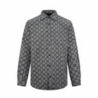 2026 New GS Full-Print Check Jacquard Shirt (BB720-B50)