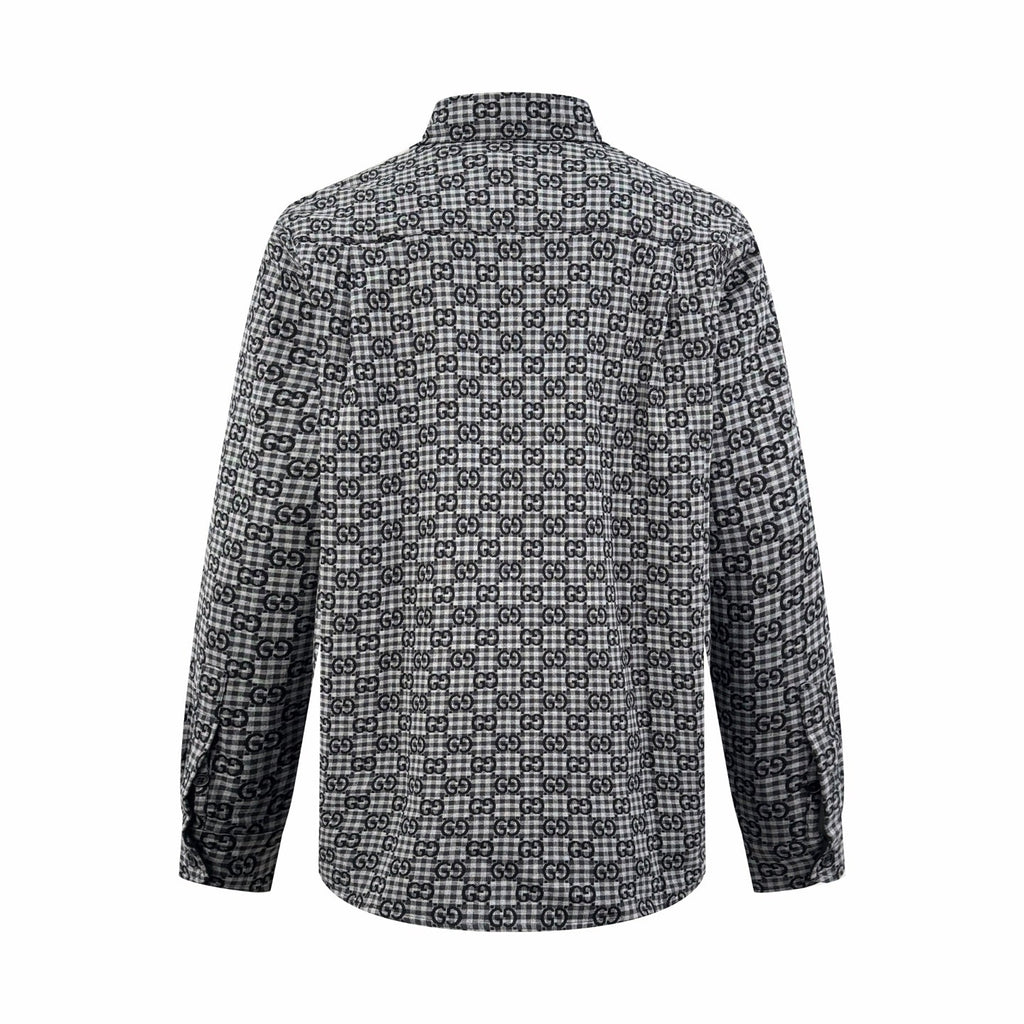 2026 New GS Full-Print Check Jacquard Shirt (BB720-B50)