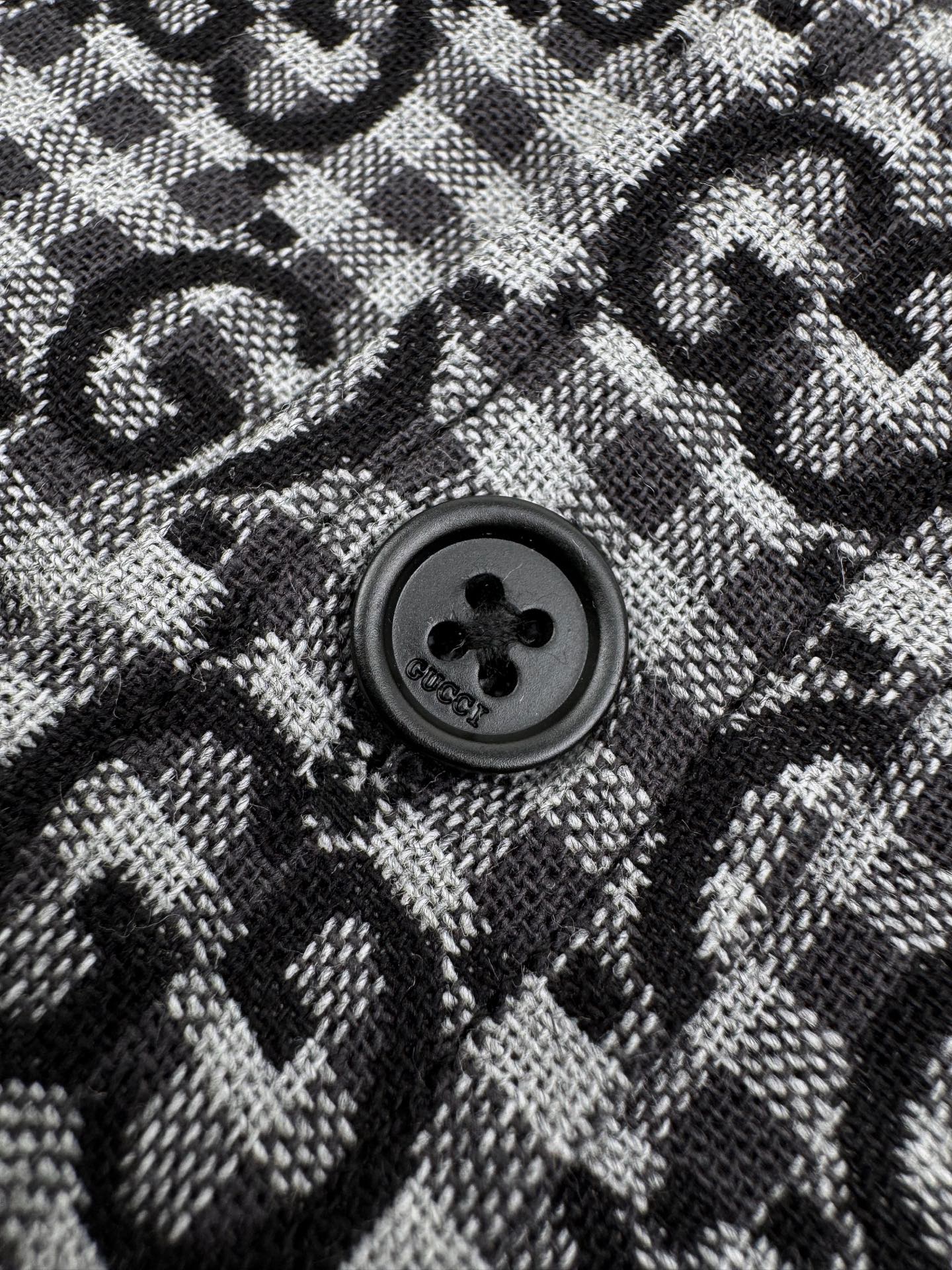 2026 New GS Full-Print Check Jacquard Shirt (BB720-B50)