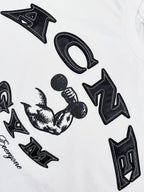 2026 New GS Distressed Logo Faux Two-Piece Long Sleeve (25286-A90)