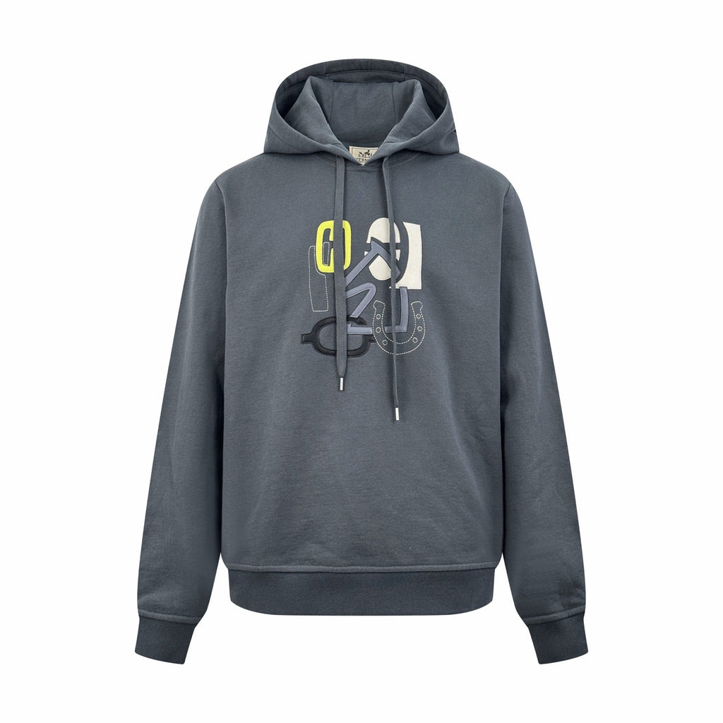 2026 New GS Patch Leather Hooded Sweatshirt (25350-B40)