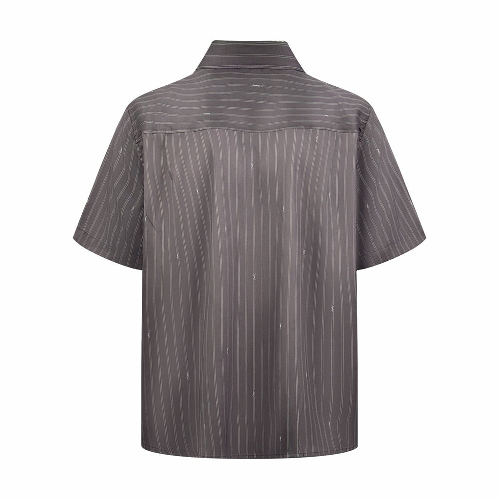 2026 New GS  Logo Jacquard Short-Sleeve Shirt (AA549-A80)