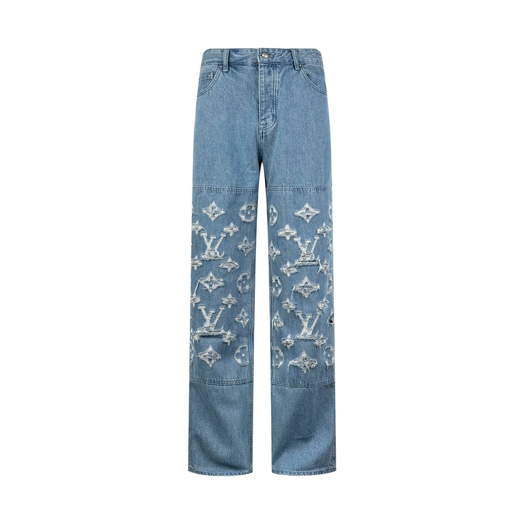2026 New Arrival GS Washed Distressed Jeans (MM014-C30)