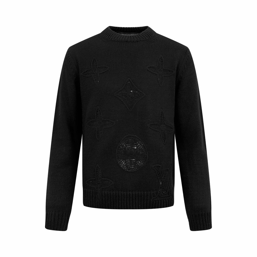 2026 New Arrival: GS Letter Cut-out Crochet Jumper (25400-B45)