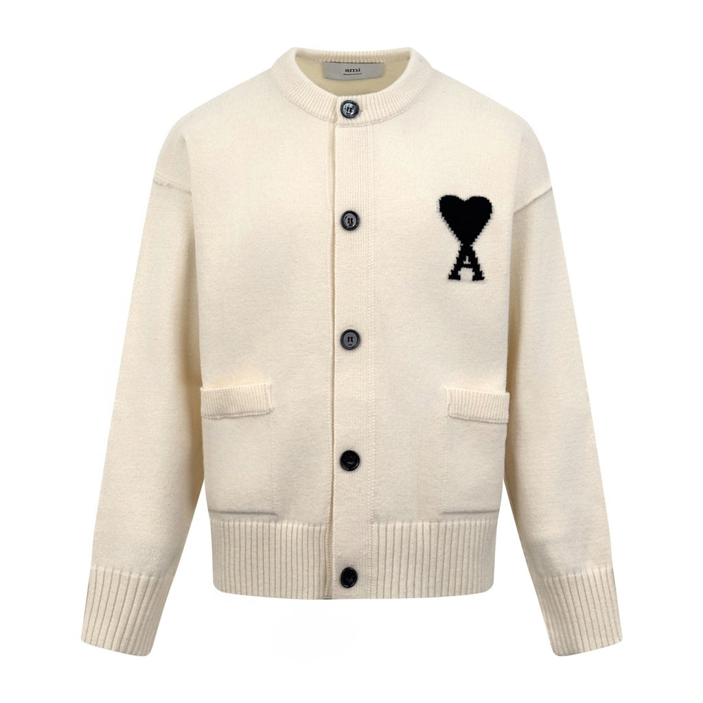 2026 New GS  Heart-Patterned Jacquard Knit Cardigan (25365-B55)