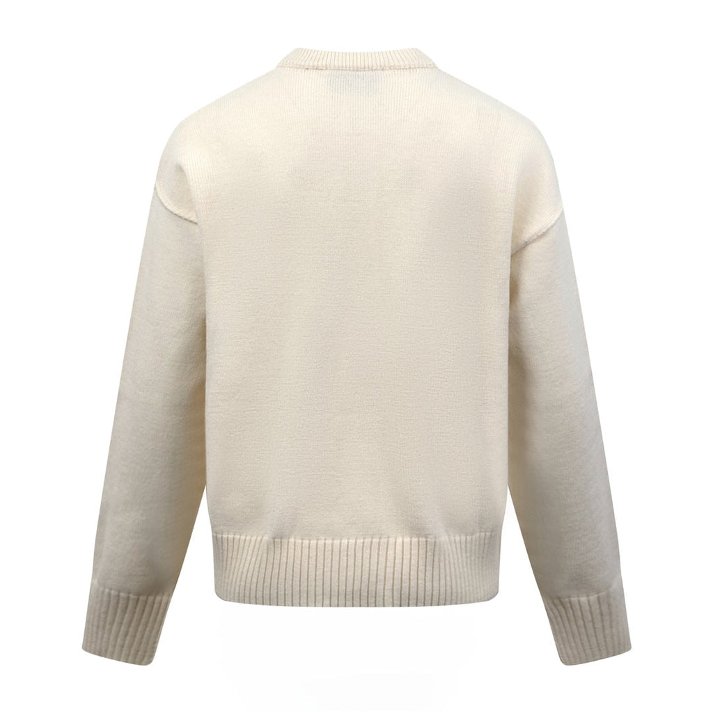 2026 New GS  Heart-Patterned Jacquard Knit Cardigan (25365-B55)