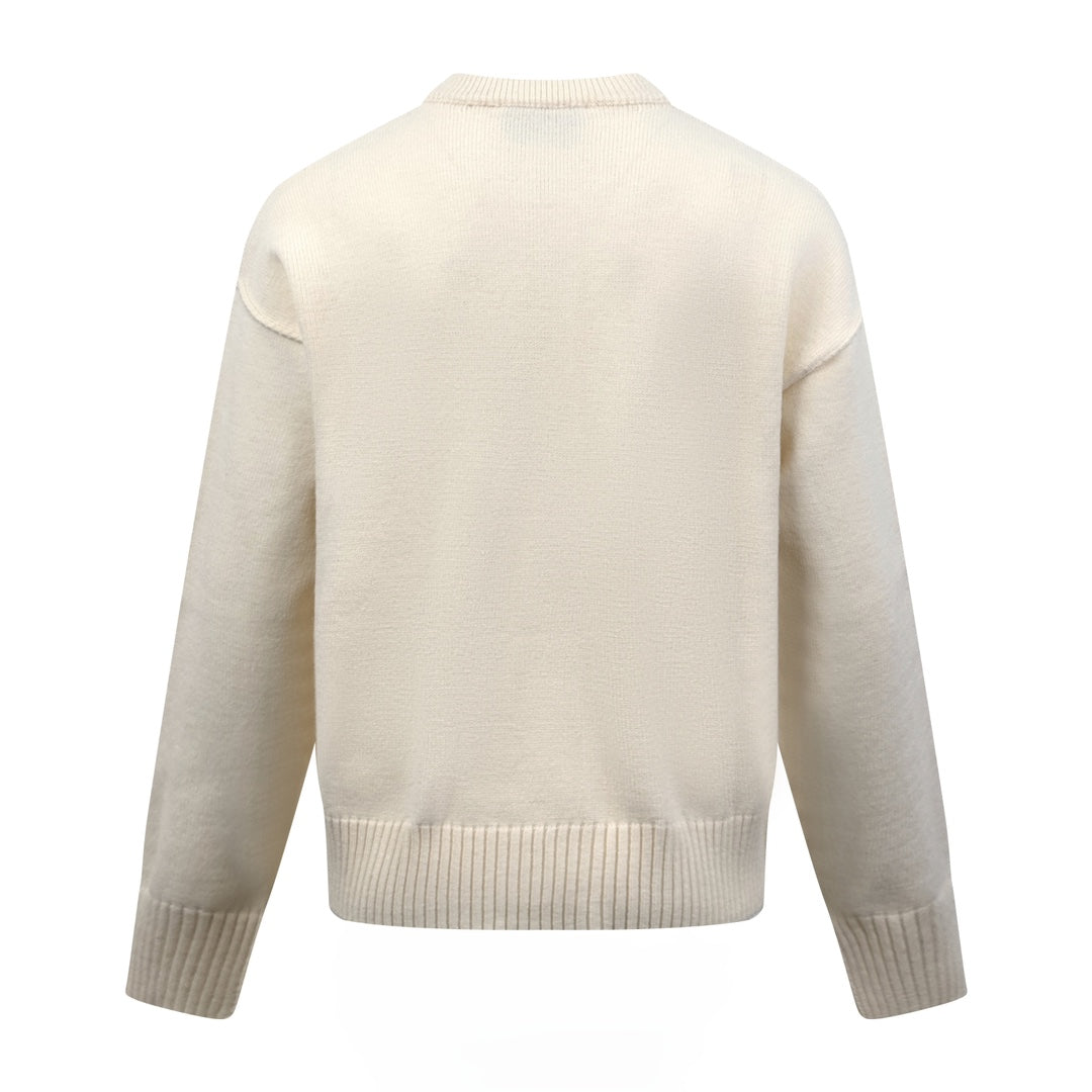 2026 New GS  Heart-Patterned Jacquard Knit Cardigan (25365-B55)