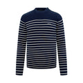 2026 New GS Striped Embroidered Button-Side-Opening Jumper (25342-B35)
