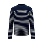 2026 New GS Striped Embroidered Button-Side-Opening Jumper (25342-B35)