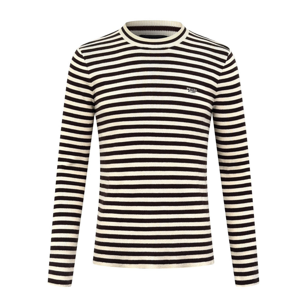 2026 New GS Striped Embroidered Crew-Neck Jumper (25341-B30)