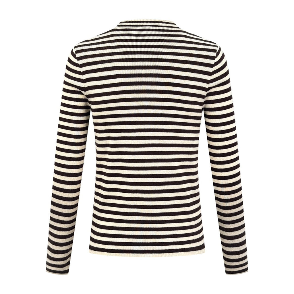 2026 New GS Striped Embroidered Crew-Neck Jumper (25341-B30)