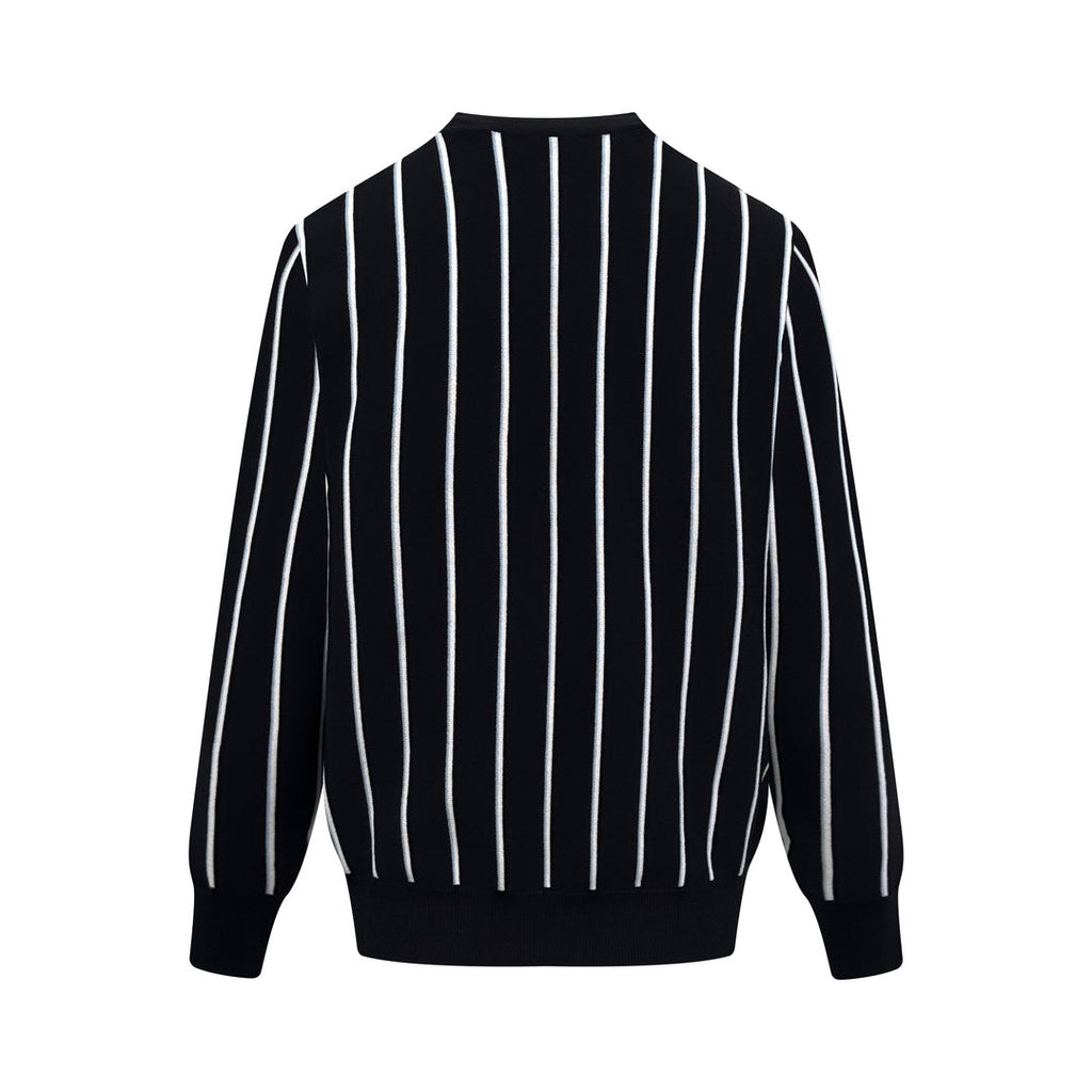 2026 New GS Striped Embroidered Cardigan (25306-B90)