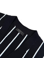 2026 New GS Striped Embroidered Cardigan (25306-B90)