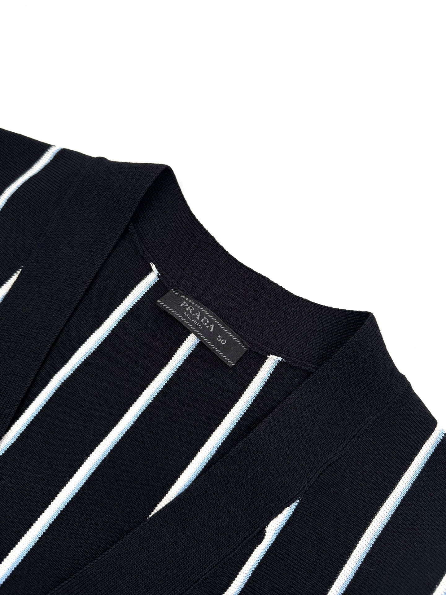 2026 New GS Striped Embroidered Cardigan (25306-B90)
