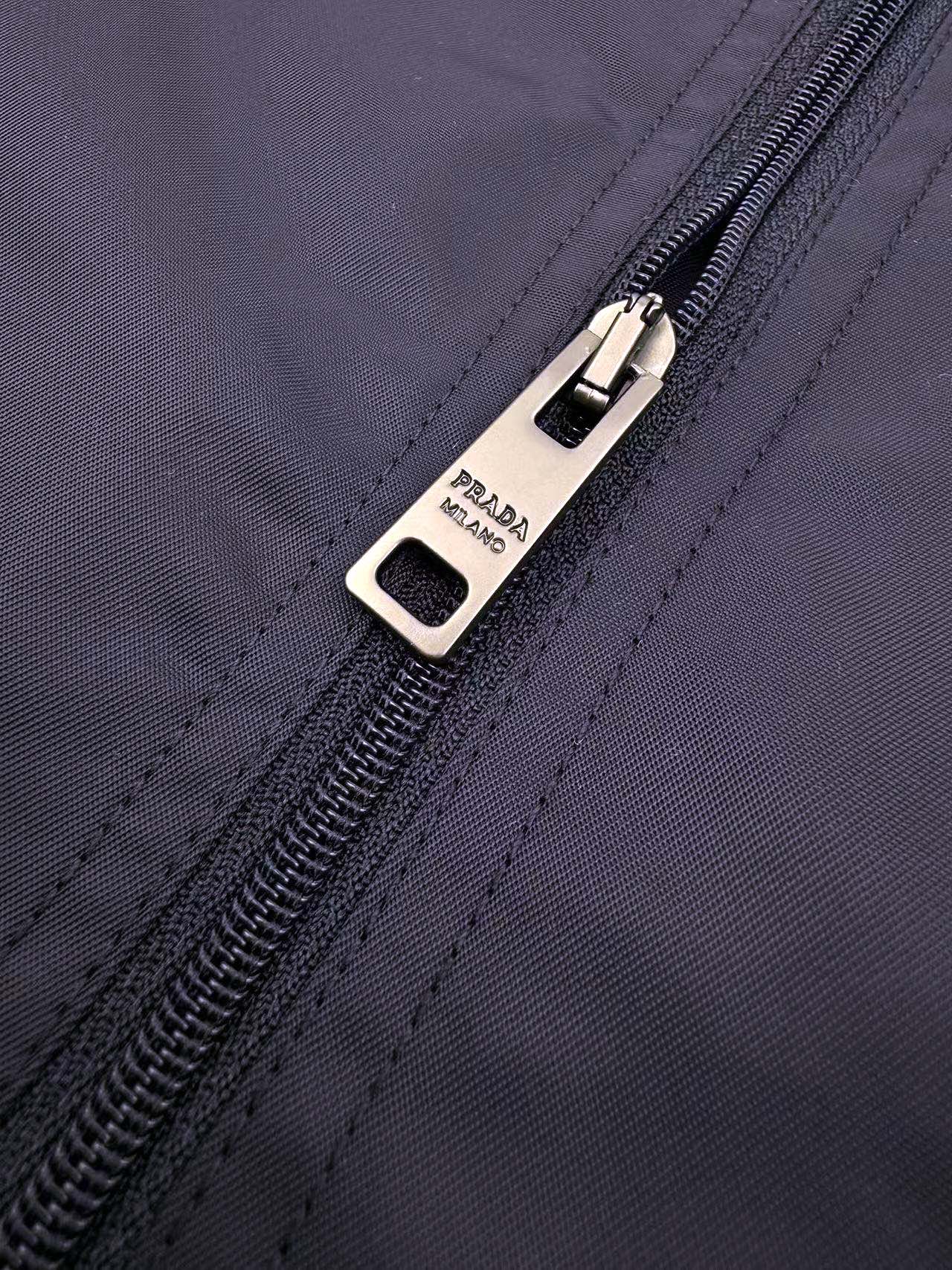 2026 New GS Triangular Logo Knitted Patchwork Nylon Jacket (25359-B80)