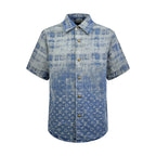2026 New GS Logo Denim Short-Sleeve Shirt (BB773-B40)