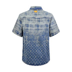 2026 New GS Logo Denim Short-Sleeve Shirt (BB773-B40)