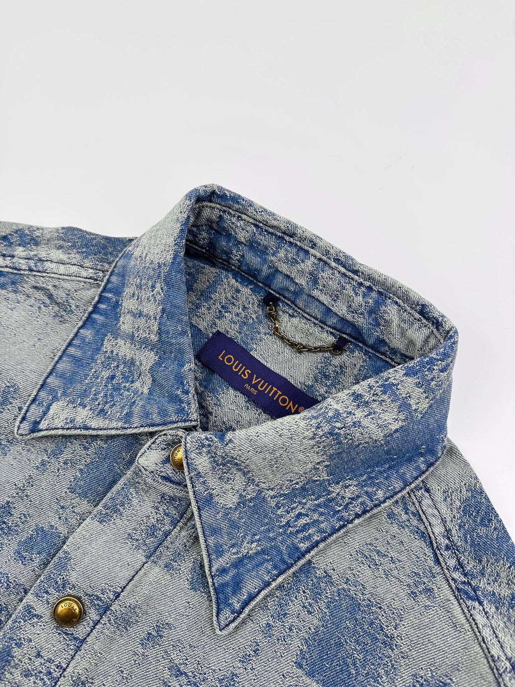 2026 New GS Logo Denim Short-Sleeve Shirt (BB773-B40)