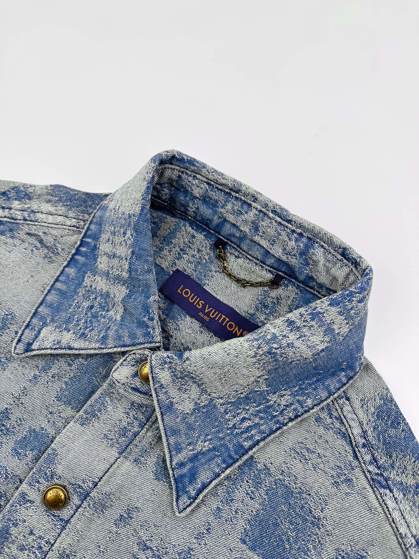 2026 New GS Logo Denim Short-Sleeve Shirt (BB773-B40)