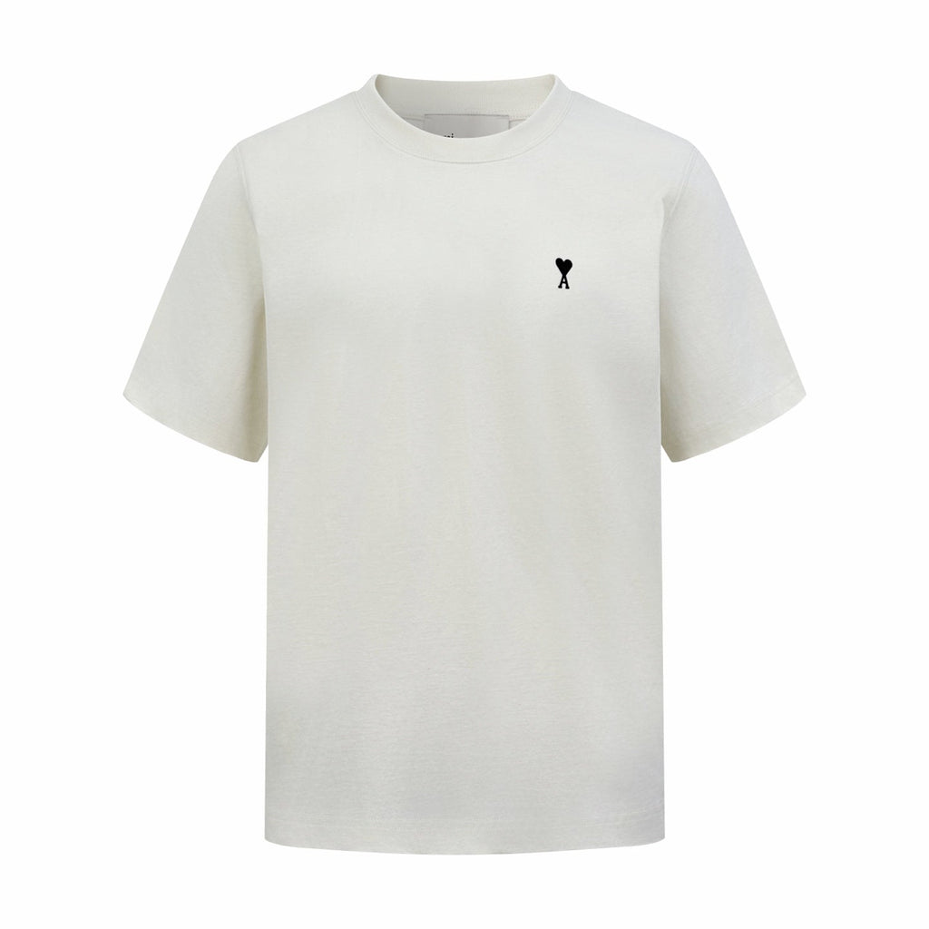 2026 New GS  Short-Sleeved T-Shirt with Heart-Shaped Text Print (AA555-A00)