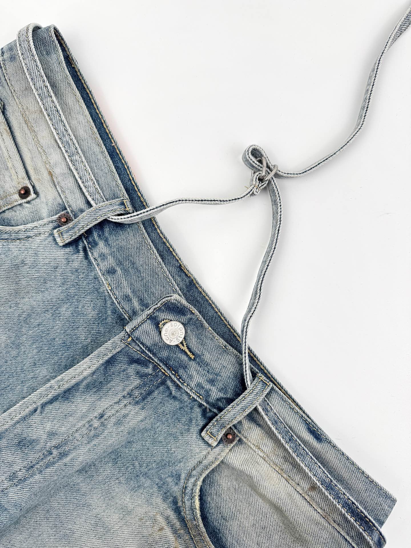 2026 New GS Ink-Washed Denim Shorts (CC956-B00)