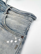 2026 New GS Ink-Washed Denim Shorts (CC956-B00)