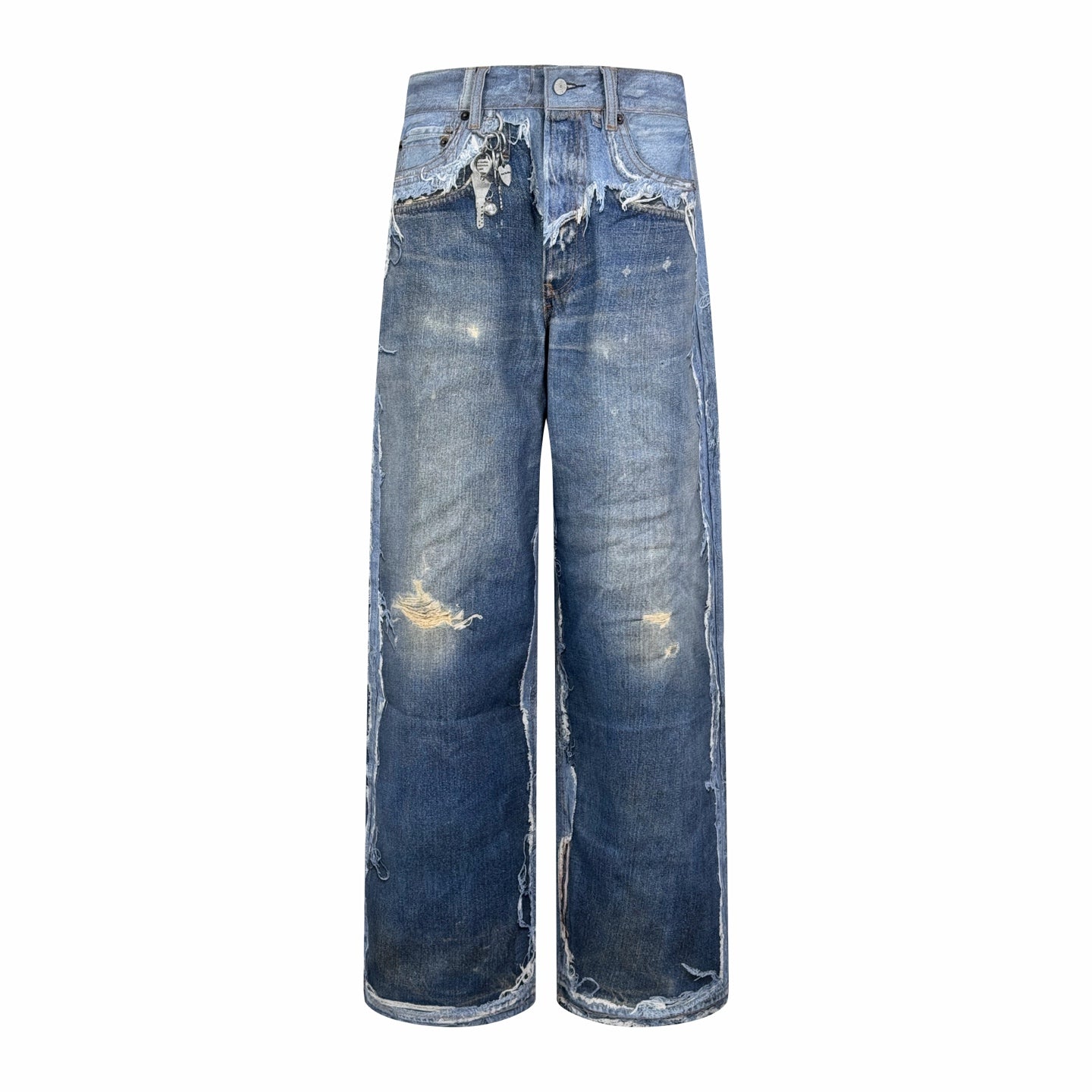 2026 New GS Optical Illusion Print Dyed Jeans (CC961-C05)