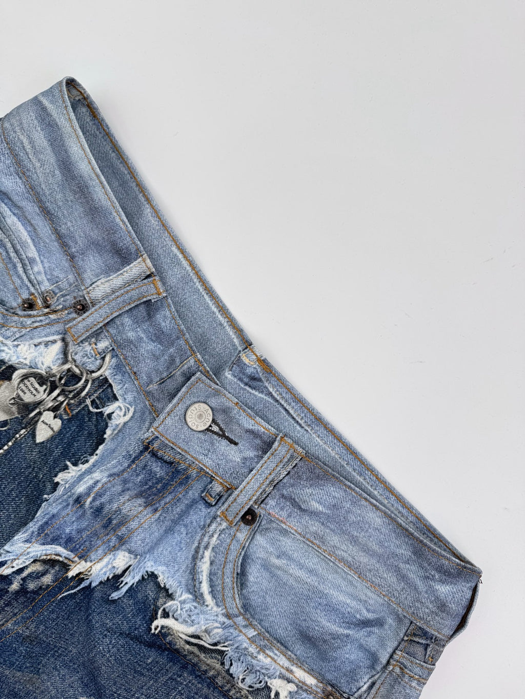 2026 New GS Optical Illusion Print Dyed Jeans (CC961-C05)